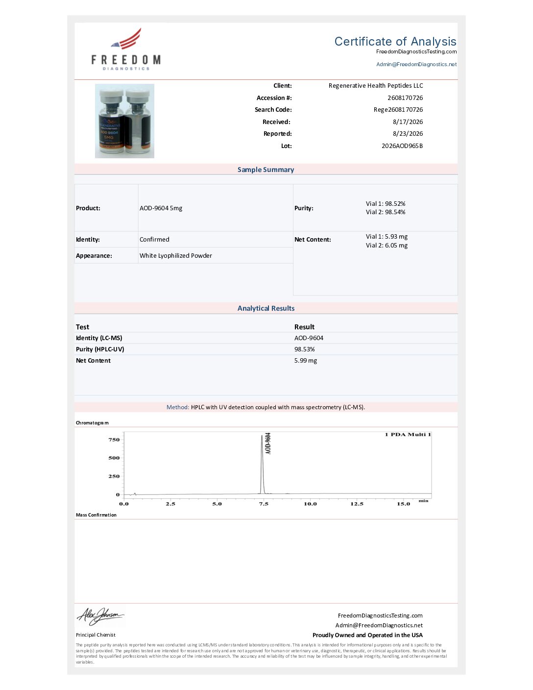 COA Page
